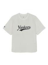 Varsity Cursive Woven Short Sleeve Sweatshirt
