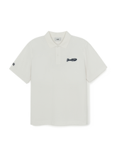 Varsity Small Cursive Over Fit Polo T-Shirts