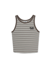 Women's Stripe Sleeveless T-shirt
