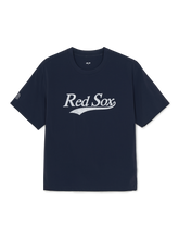 Varsity Cursive Woven Short Sleeve Sweatshirt