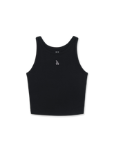 Women's Basic Small Logo Slim Crop Sleeveless T-shirts