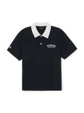 Basic Small Letter Comfortable Fit Polo T-Shirts