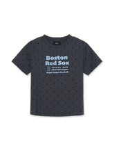 Women's Dots Pattern Lettering Slim Semi Crop T-shirts