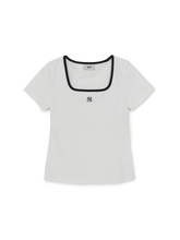 Women's Basic Square Neck Slim Fit T-shirt