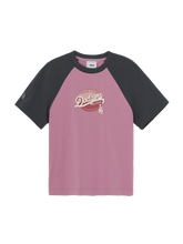 Women's Vintage Color Block Crop T-Shirts