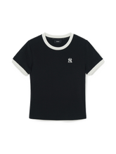 Women's Basic Small Logo Ringer T-Shirts