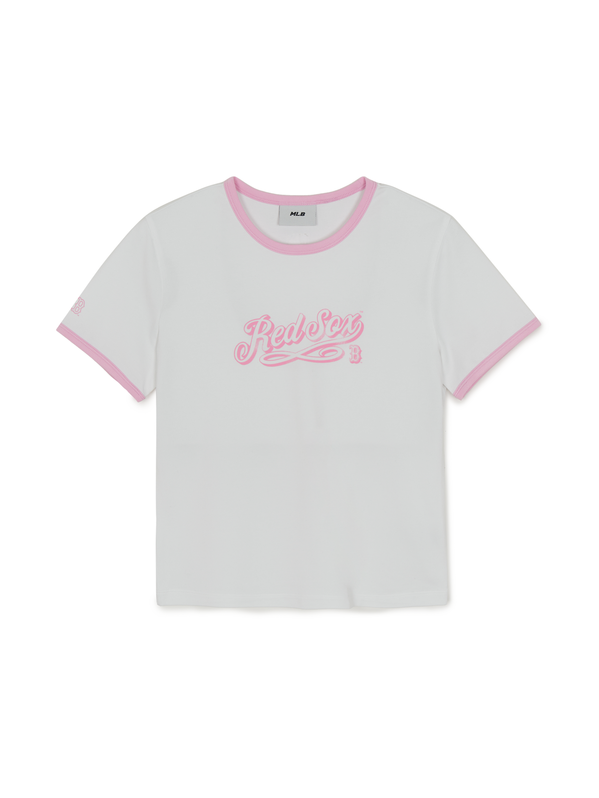 Women's Lettering Slim Semi Crop Linger T-shirts